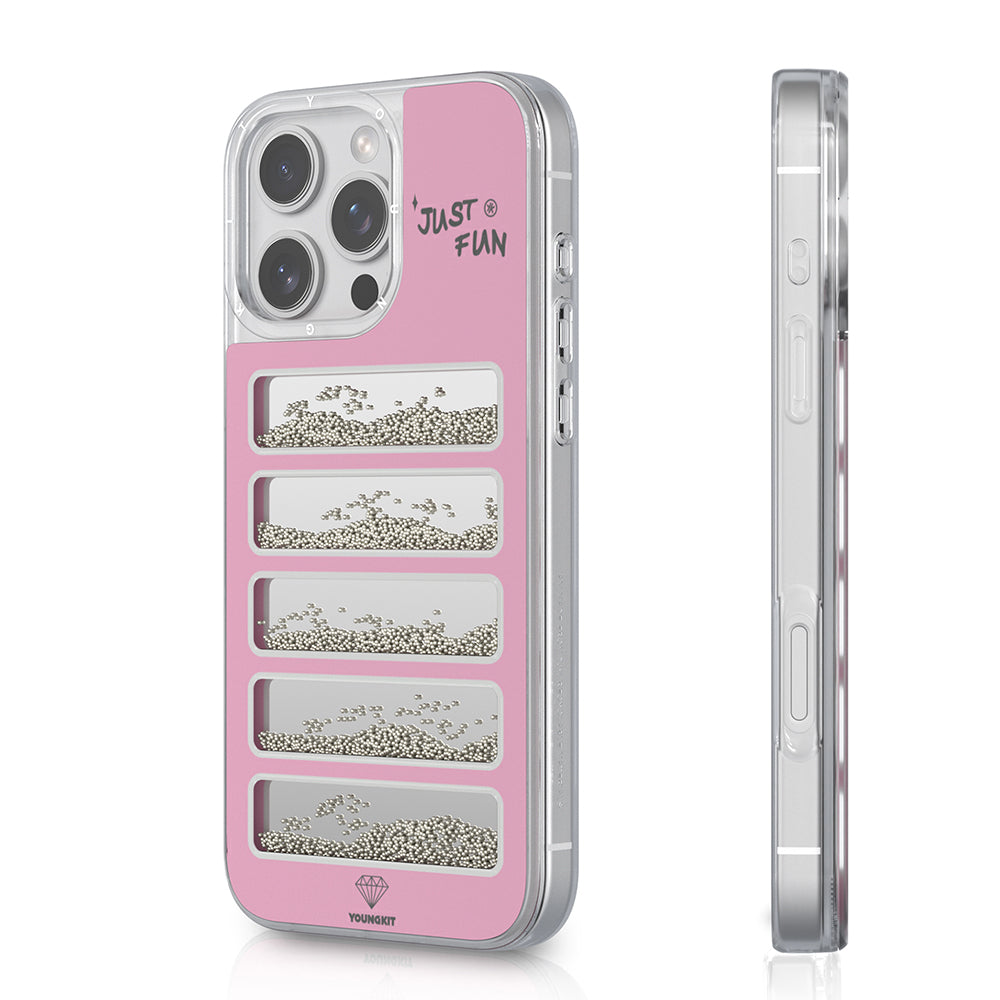 Youngkit Jump Serisi iPhone 16 Pro Max Kılıf Aynalı ve Boncuklu Tasarım Kılıf Youngkit Jump Serisi iPhone 16 Pro Max Kılıf Aynalı ve Boncuklu Tasarım Kılıf